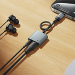 Hoco USB-C to USB-C and AUX 3.5 UPA34 - Metal Gray